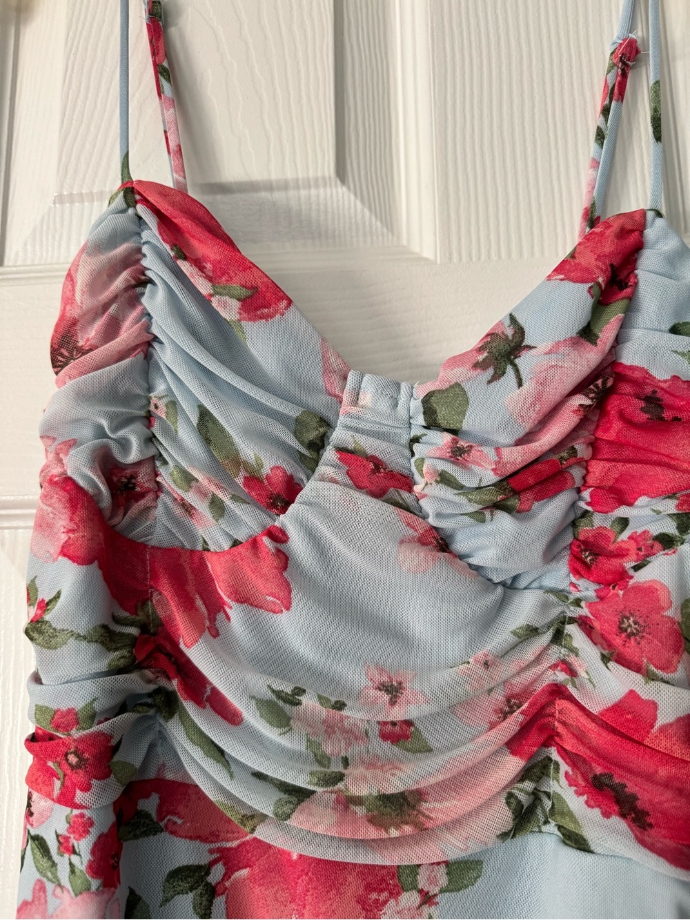 Lulus Ruched Midi Dress - Picture 7 of 7